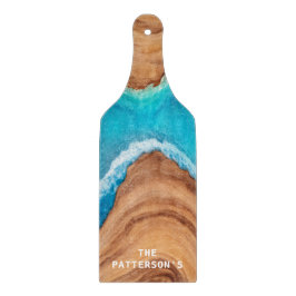 Holz und Wasser tropisches Beach House Schneidebrett