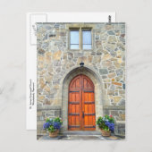 Holz, Vermont, Kirchtüren Postkarte (Vorne/Hinten)