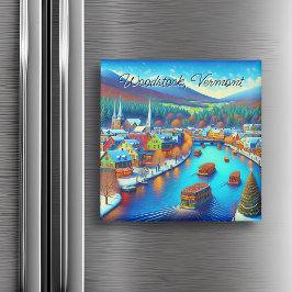 Holz, Vermont zu Weihnachten Magnet