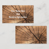 Holz Visitenkarte (Vorne/Hinten)