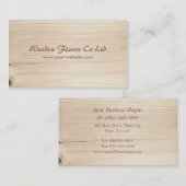 Holz Visitenkarte (Vorne/Hinten)