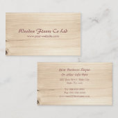 Holz Visitenkarte (Vorne/Hinten)