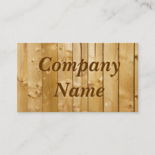 Holz Visitenkarte