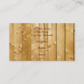 Holz Visitenkarte (Rückseite)