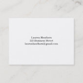 Holz Visitenkarte (Rückseite)