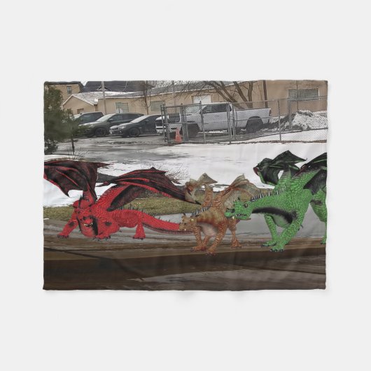 Holz Wall Art Fleecedecke (Vorderseite (Horizontal))