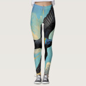 Holz Wall Art Leggings (Vorderseite)