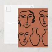 Holz-Wandkunst Postkarte (Vorne/Hinten)