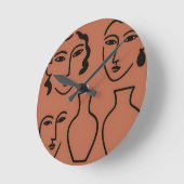 Holz-Wandkunst Runde Wanduhr (Winkel)