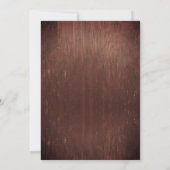 Holz Western Pferde Stiefel Sonnenblumen Wasserfar Einladung (Rückseite)