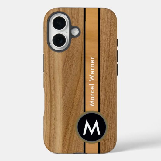 Holz wie rustikal aussehen elegant braun Case-Mate iPhone hülle (Rückseite)