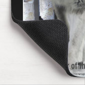 Holz Wolf, Schnee und Bäume Kunst und Naturleben Mousepad (Ecke)