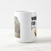 Holz (würde) läuft nach Tacos (mit einem Woodchuck Kaffeetasse (Mittel)