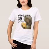 Holz (würde) läuft nach Tacos (mit einem Woodchuck Tri-Blend Shirt (Vorderseite)