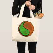 Holz Ziege Jumbo Stoffbeutel (Vorderseite (Produkt))