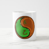 Holz Ziege Jumbo-Tasse (Vorderseite)