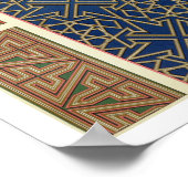 Holzabteilungen und -grenzen, von "arabischer Kuns Poster (Ecke)