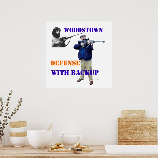 Holzabwehr mit BackUp-Poster Poster (Küche)