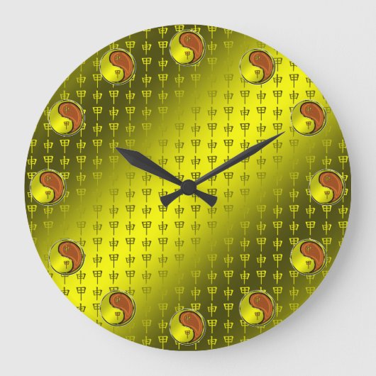 Holzaffe Große Wanduhr (Vorderseite)