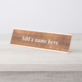holzähnlich schreibtischnamensplakette (Vorderseite )