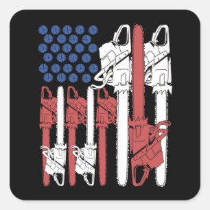 Holzarbeitende Männer Lumberjack Geschenke Arboris Quadratischer Aufkleber