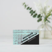 Holzarbeiter Artist Vintag Rustikal Aquamarin Gere Visitenkarte (Stehend Vorderseite)