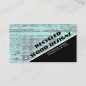 Holzarbeiter Artist Vintag Rustikal Aquamarin Gere Visitenkarte (Vorderseite)