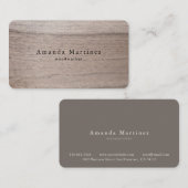 Holzarbeiter-Carpenter-Minimalistische Holzbetrieb Visitenkarte (Vorne/Hinten)
