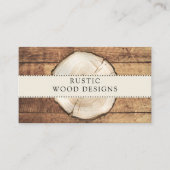 Holzarbeiter-Carpenter Rustic Wood Business Card Visitenkarte (Vorderseite)