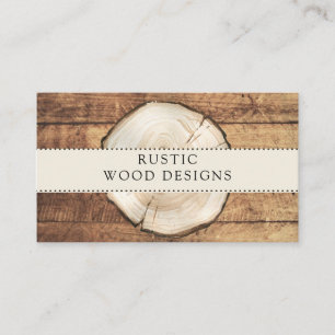 Holzarbeiter-Carpenter Rustic Wood Business Card Visitenkarte