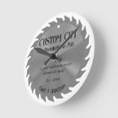 Holzarbeiter Carpenter Säge Blade PubWall Uhr (Winkel)