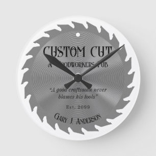 Holzarbeiter Carpenter Säge Blade PubWall Uhr