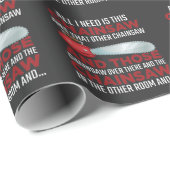 Holzarbeiter Chainsaw Lumberjack Logger Wald Geschenkpapier (Rolleneckpunkt)