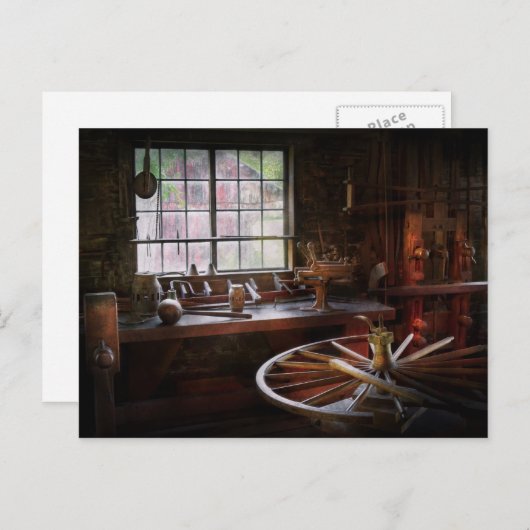 Holzarbeiter - Die Werkstatt Postkarte (Vorne/Hinten)