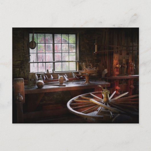 Holzarbeiter - Die Werkstatt Postkarte (Vorderseite)