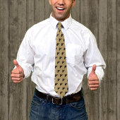 Holzarbeiter / DIY / Handyman mit Hammer auf gestr Krawatte