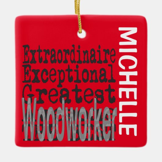 Holzarbeiter Extraordinaire CUSTOM Keramikornament (Vorderseite)