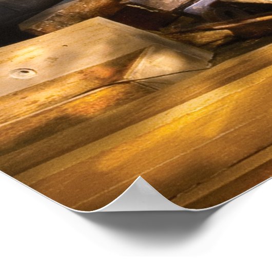 Holzarbeiter - Flugzeug & Augers Poster (Ecke)