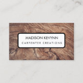 Holzarbeiter - Grenzbezugskarte für Holzkörner Visitenkarte (Vorderseite)