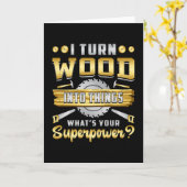 Holzarbeiter Holzbearbeitungsmaschine Superpower-G Karte (Gelbe Blume)