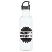 Holzarbeiter Holzschnitzer Holzbearbeitung Funny G Edelstahlflasche (Vorderseite)