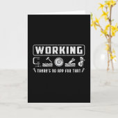 Holzarbeiter Holzschnitzer Holzbearbeitung Geschen Karte (Gelbe Blume)