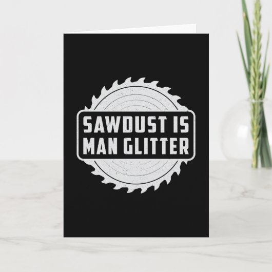 Holzarbeiter Holzschnitzer Holzbearbeitung Geschen Karte (Vorderseite)