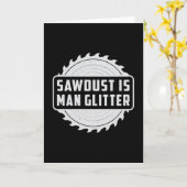 Holzarbeiter Holzschnitzer Holzbearbeitung Geschen Karte (Gelbe Blume)