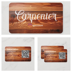 Holzarbeiter Kabinett Maker Carpenters Vorlagen Visitenkarte