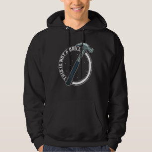 Holzarbeiter Kein Bohrer Hammer Holzarbeiten Vater Hoodie