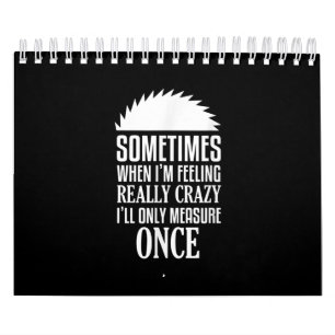 Holzarbeiter-Messgerät aus der Wolke Kalender