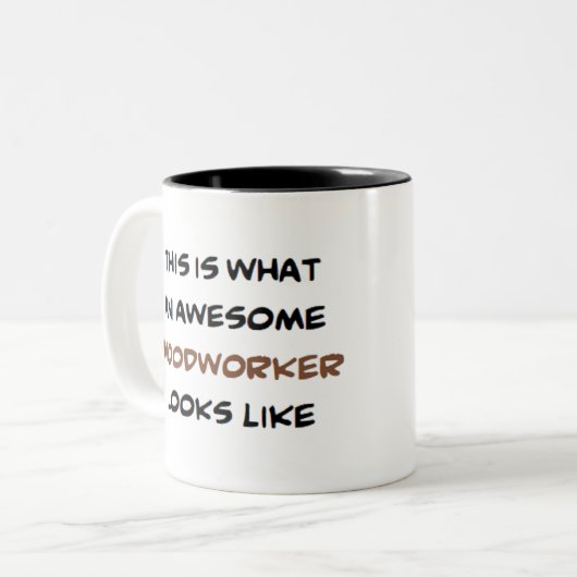 Holzarbeiter, phantastisch zweifarbige tasse (Vorderseite Links)