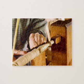 Holzarbeiter - Spindelformung Puzzle