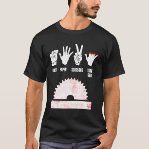 Holzarbeiter Tischdecker Rock Paper Table Sägeholz T-Shirt
